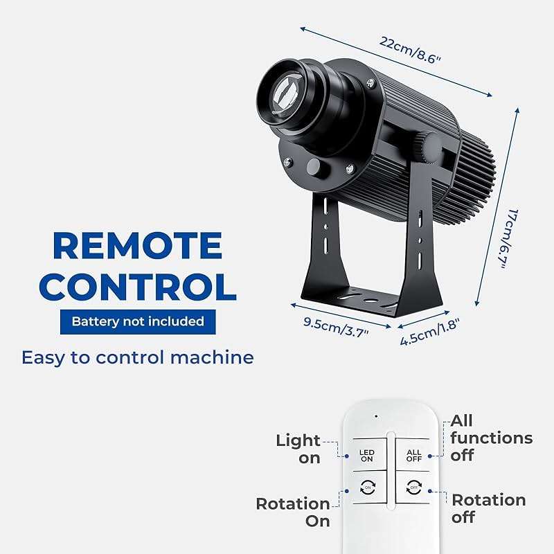 ARXENOVATH 50w Logo Projector for Business Custom GOBO Projectors Rotating Store Floor Personalized Wall Outdoor Waterproof IP67 Image for Shop Advertising,Wedding Stage - Image 6