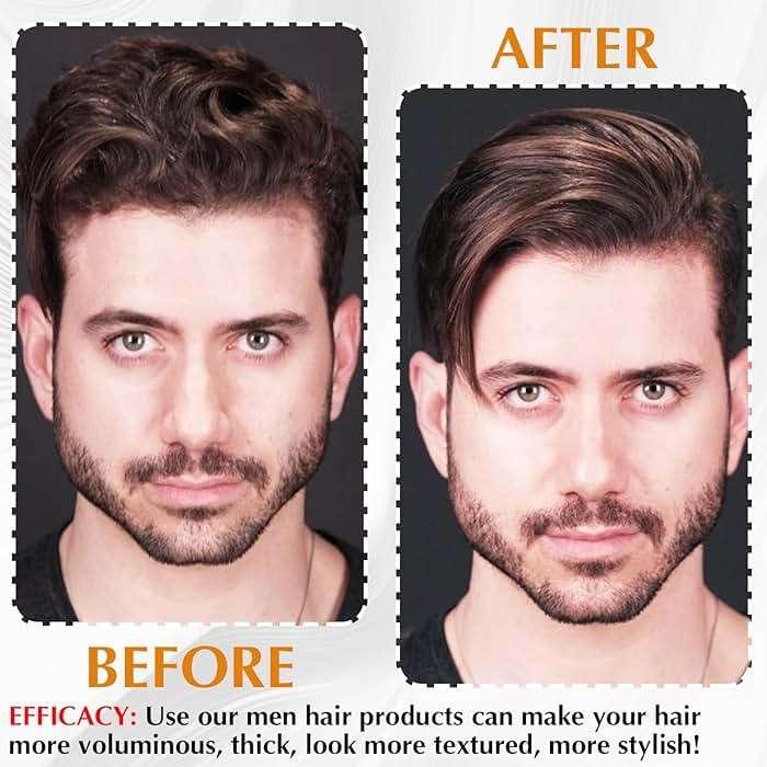 Matte Clay Firm Hold Hair Clay for Men Water Based & Hair Styling Powder for Natural Finish Volumizing & Texturizing Hair Powder & Sea Salt Spray for All Hair Adds Instant Thickness Light Hold (3PCS) - Image 7
