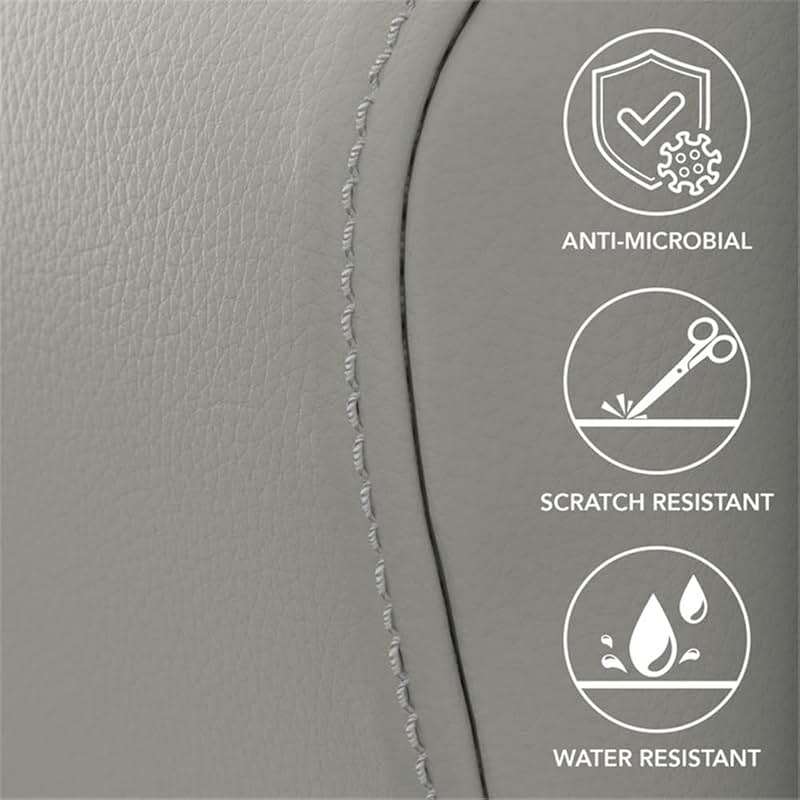 Bush Business Furniture Arrive Waiting Room Guest Chair with Arms in Light Gray Vinyl, Reception Area Seating for Office and Lobby - Image 7