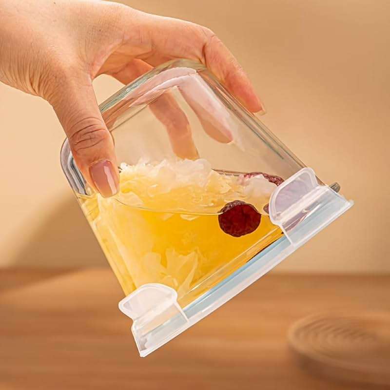 H.JSS WDJS 3Cup Round Glass Food Storage Containers with Airtight lids, 23oz Glass Meal Prep Containers, Heat-Resistant BPA-Free for Soup Leftover, Microwave, Dishwasher and Fridge Safe (white-4Pack) - Image 6