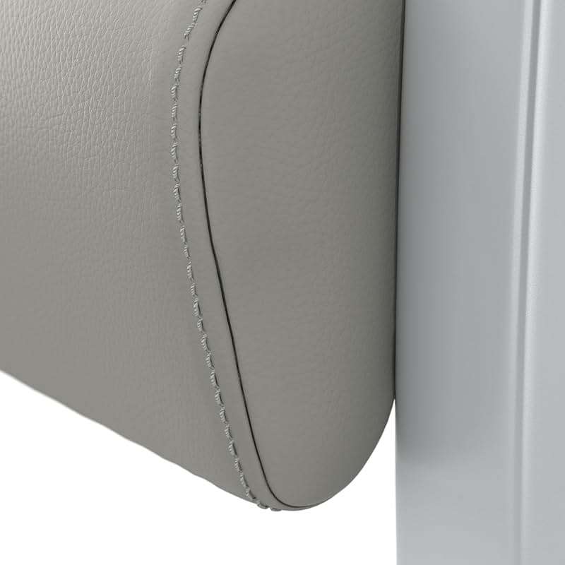 Bush Business Furniture Arrive Waiting Room Loveseat with Arms in Light Gray Vinyl, Reception Area Seating for Office and Lobby - Image 4