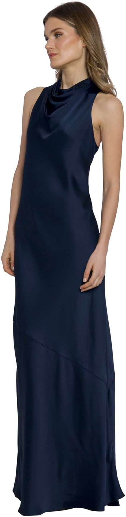 Maggy London Women's High Neck Floor Length Fit and Flare Halter Dress for Women | Formal Dresses for Women - Image 2