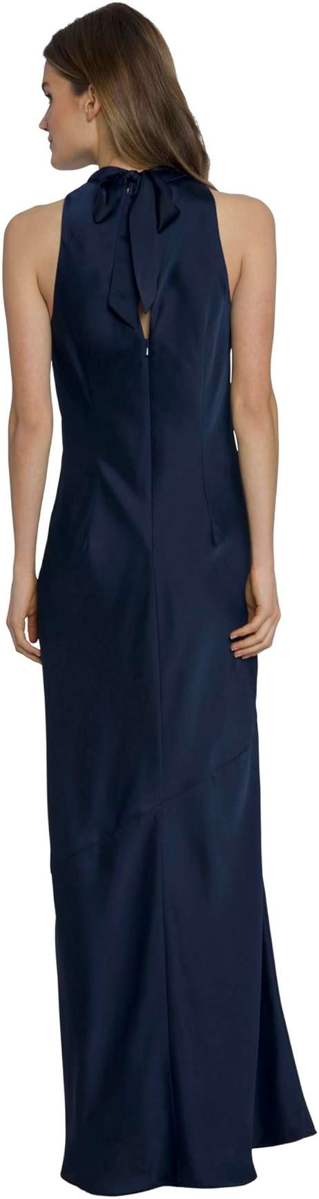 Maggy London Women's High Neck Floor Length Fit and Flare Halter Dress for Women | Formal Dresses for Women - Image 3