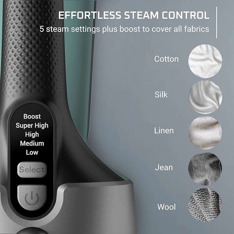 Rowenta Handheld Steamer for Clothes, Pure Force 2in1 Steamer & Iron, 1875W, Vertical/Horizonal Steaming & Ironing, Lightweight, Auto-off, XL power, 1875 Watts, DR8822 - Image 10
