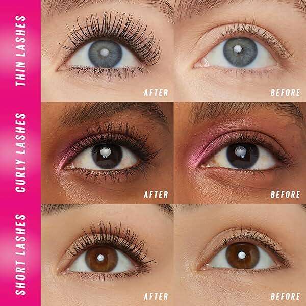 Maybelline Lash Sensational Firework Washable Mascara, Lengthening & Volumizing Mascara for up to 24HR wear, Very Black, 1 Count - Image 2