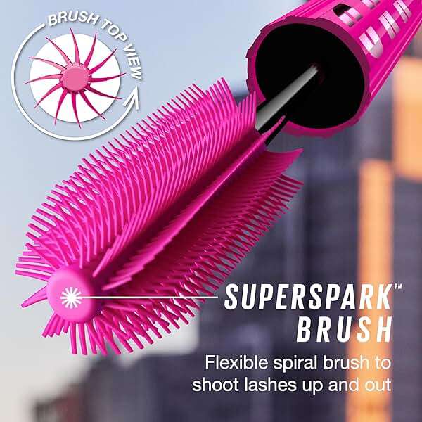 Maybelline Lash Sensational Firework Washable Mascara, Lengthening & Volumizing Mascara for up to 24HR wear, Very Black, 1 Count - Image 4