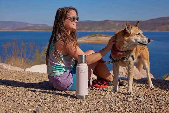 Stanley Classic Legendary Vacuum Bottle 1.5 qt | Wide Mouth with Leakproof Cup Lid | Keep Drinks Hot or Cold | Packable for Travel | Insulated Stainless Steel Thermal Bottle | BPA-Free | Rose Quartz - Image 2