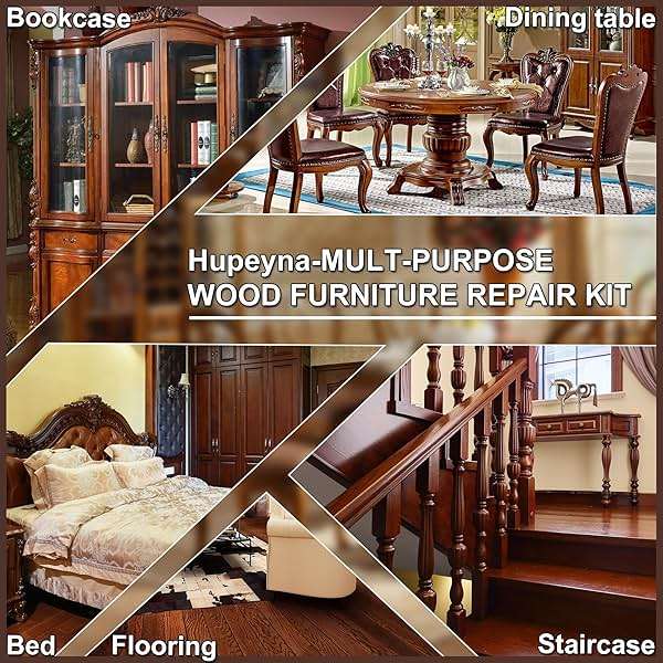 Hupeyna Wood Furniture Repair Kit, 21 Pcs Touch Up Wood Putty, Wood Fillers and Beeswax - Repair Cracks, Scratch, Hole, Discoloration for Wooden Floor, Door, Laminate, Table, Cabinet Surfaces - Image 6