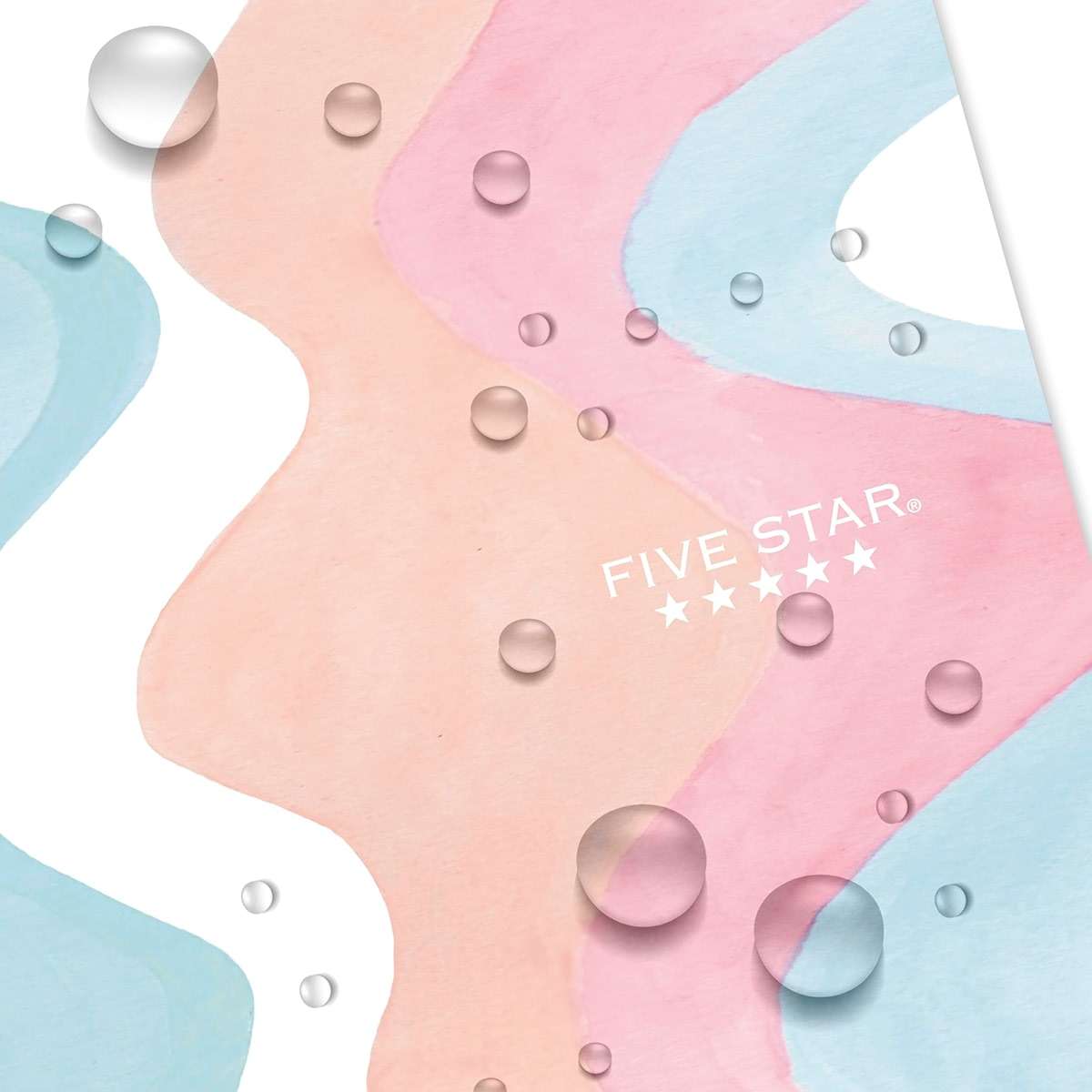 Five Star Spiral Notebook + Study App, 2 Pack, 1 Subject, Wide Ruled, 8" x 10-1/2", 80 Sheets, Fights Ink Bleed, Water Resistant Cover, Pastel Waves and Brush Strokes (930210F-ECM) - Image 7