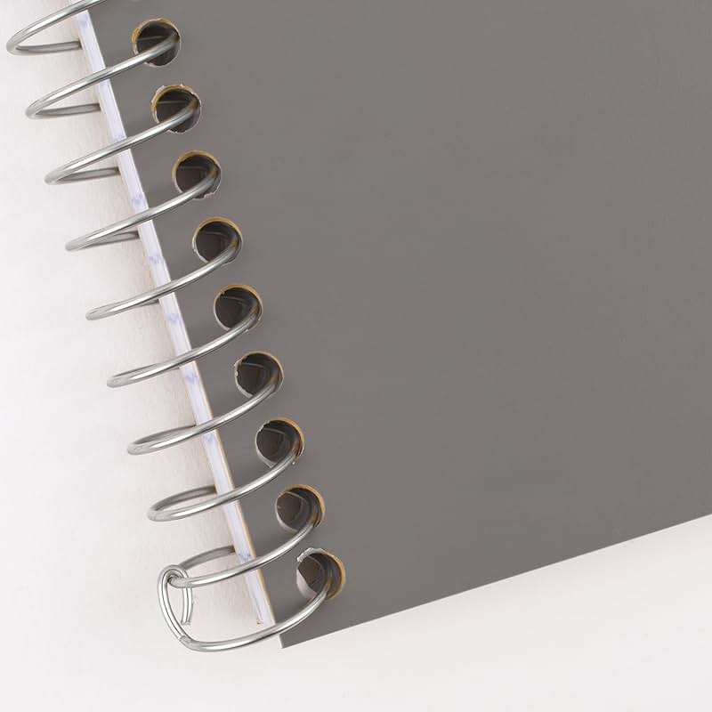 Five Star Spiral Notebook, 2 Subject, College Ruled Paper, 6" x 9-1/2", 80 Sheets, Fights Ink Bleed, Water Resistant Cover, Gray (840029AA3-ECM) - Image 8