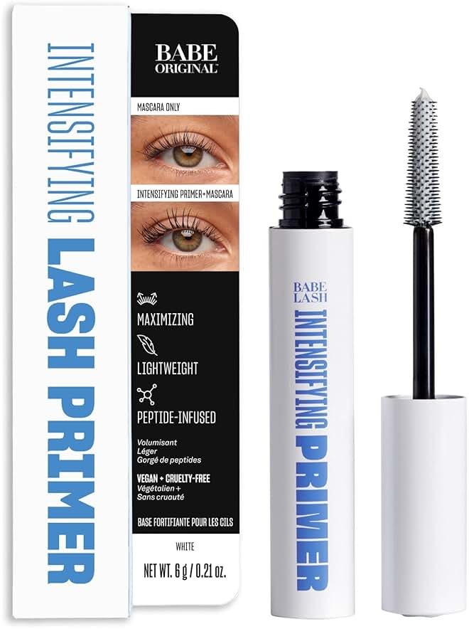 Babe Original Intensifying Lash & Mascara Primer and Lash Mask with Peptides, Shea Butter & Castor Seed Oil Condition & Nourish, Boost Mascara Length, Definition, Volume, Cruelty-Free & Vegan - Product Image