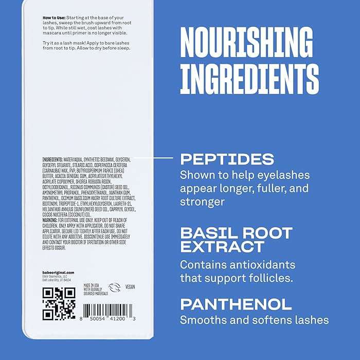 Babe Original Intensifying Lash & Mascara Primer and Lash Mask with Peptides, Shea Butter & Castor Seed Oil Condition & Nourish, Boost Mascara Length, Definition, Volume, Cruelty-Free & Vegan - Image 7