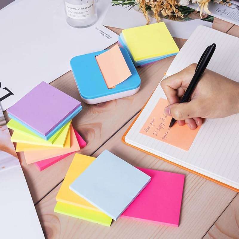 (16 Pack) Pop Up Sticky Notes 3x3 in Accordion Stickies Super Sticking Power Memo Pads Bright Colors - Image 2