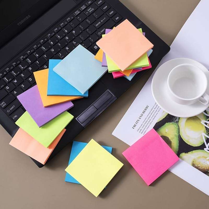 (16 Pack) Pop Up Sticky Notes 3x3 in Accordion Stickies Super Sticking Power Memo Pads Bright Colors - Image 7