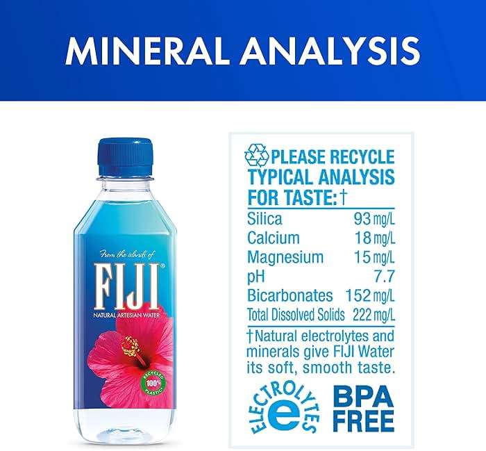 FIJI Natural Artesian Bottled Water 330mL / 11.15 Fl Ounce (Pack of 24) - 100% Natural Electrolytes - NEW - Image 2