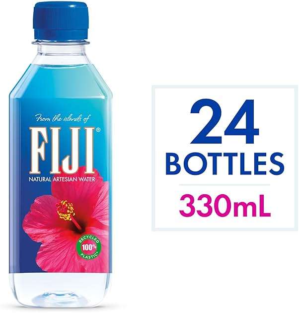 FIJI Natural Artesian Bottled Water 330mL / 11.15 Fl Ounce (Pack of 24) - 100% Natural Electrolytes - NEW - Image 3