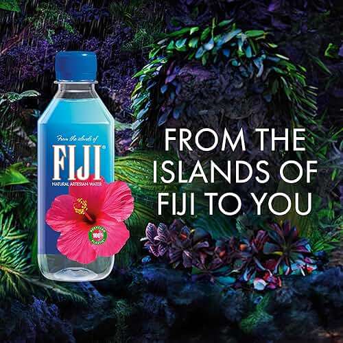 FIJI Natural Artesian Bottled Water 330mL / 11.15 Fl Ounce (Pack of 24) - 100% Natural Electrolytes - NEW - Image 7