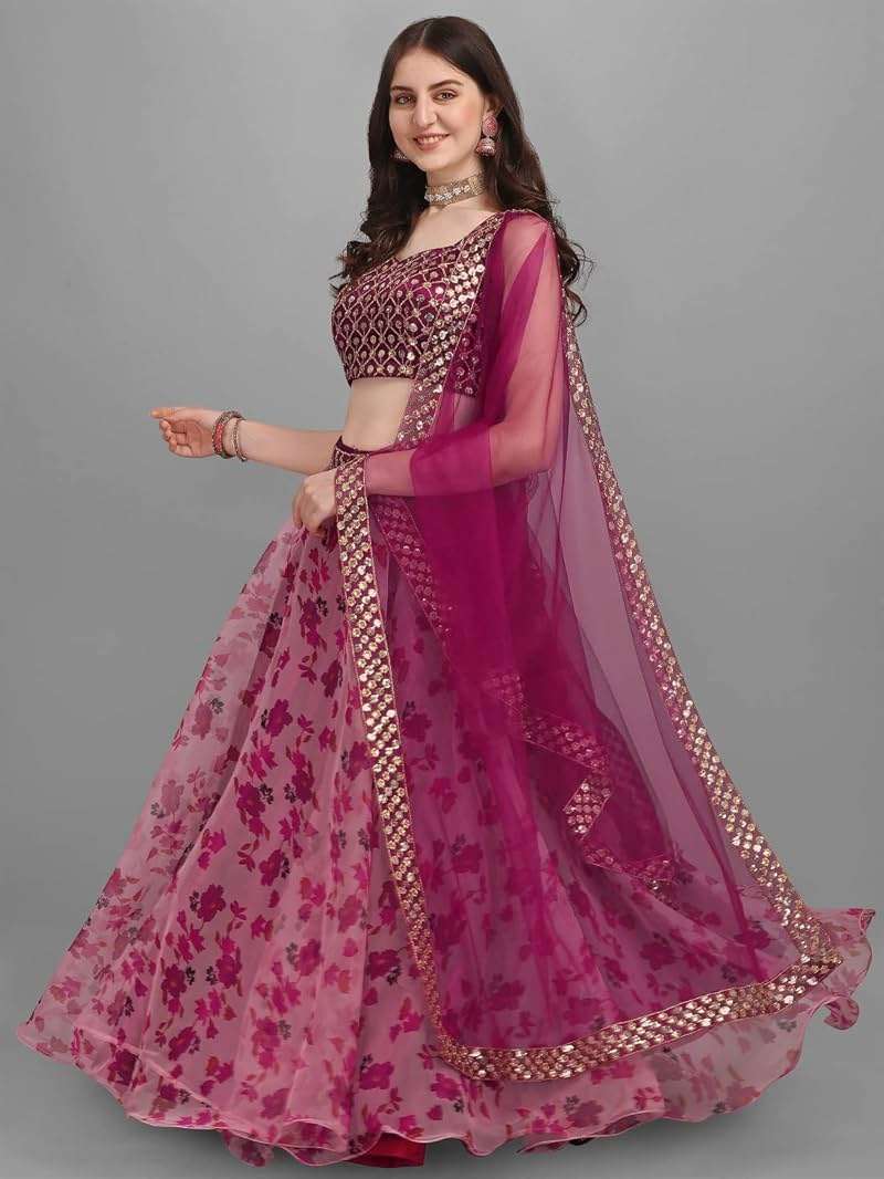 STELLACOUTURE indian ready to wear lehenga choli for women flared party night with stitched blouse 8210-U - Image 6