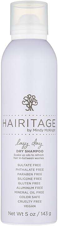 Hairitage Volumizing Dry Shampoo for Women - Adds Volume + Texture - For Dry, Dark, Blonde, Brunette + Oily Hair – Clean + Sulfate Free - Color Safe - Cherry + Amber Scent, 5oz - Image 1