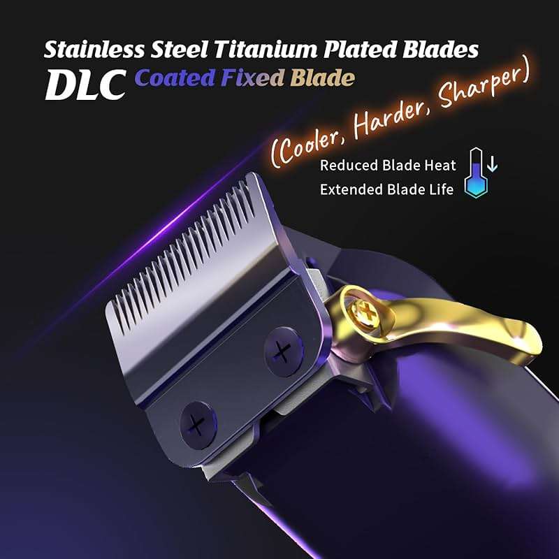 SUPRENT PRO Professional Hair Clippers for Men- Barber Clippers Set Brushless Motor, Cordless Hair Clipper with Zero Gap Hair Trimmer- Premium Hair Cutting kit Gift for Men - Image 3