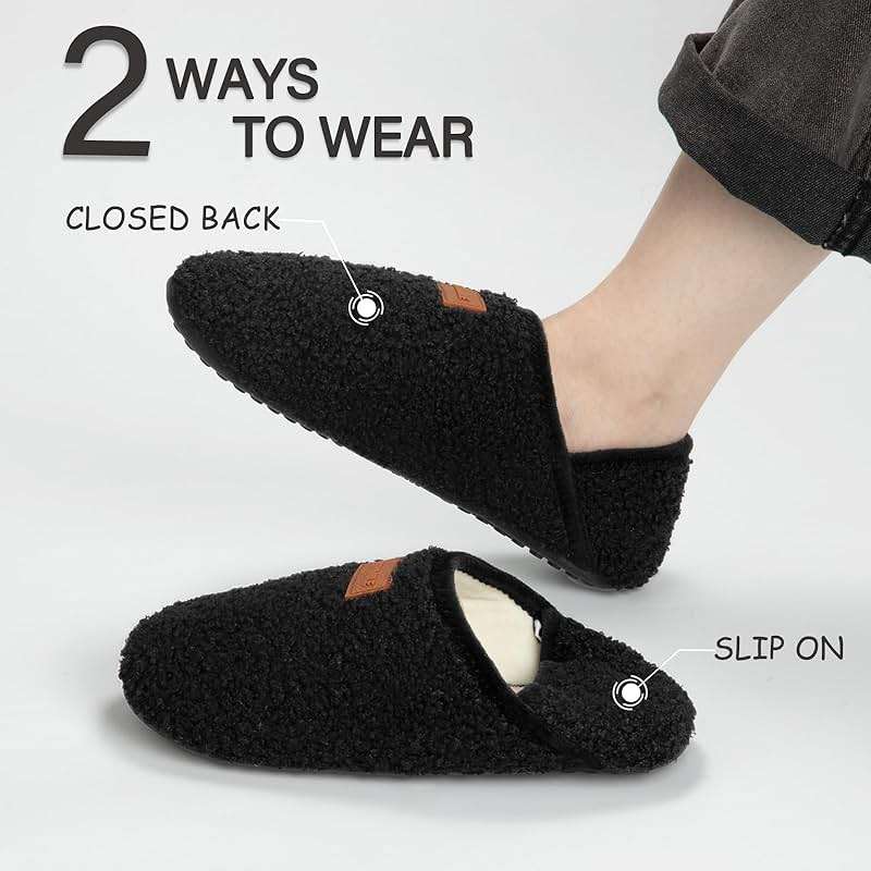 ATHMILE House Slippers for Women Men Indoor Barefoot Slippers Socks Furry Slip on House Shoes Cozy Comfy for Home Bedroom Travel Yoga - Image 2
