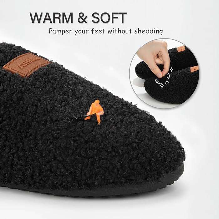 ATHMILE House Slippers for Women Men Indoor Barefoot Slippers Socks Furry Slip on House Shoes Cozy Comfy for Home Bedroom Travel Yoga - Image 4