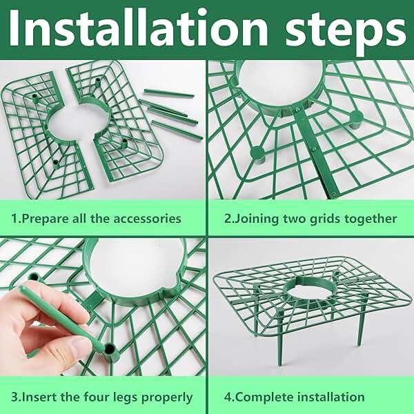 Iceyyyy 12 Packs Square Strawberry Supports-Strawberry Growing Racks- Plant Support Strawberry Stand Holder Growing Frame Keep Berries Clean - Image 5