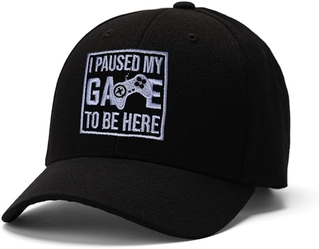 famliihw Embroidered Baseball Cap for Women Men Adjustable Baseball Hat Black Baseball Cap Trucker Hat - Product Image