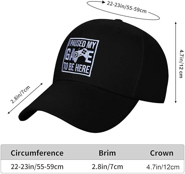 famliihw Embroidered Baseball Cap for Women Men Adjustable Baseball Hat Black Baseball Cap Trucker Hat - Image 3