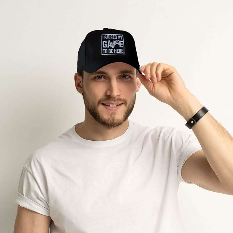 famliihw Embroidered Baseball Cap for Women Men Adjustable Baseball Hat Black Baseball Cap Trucker Hat - Image 6