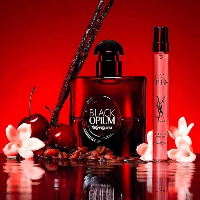 Black Opium Over Red by Yves Saint Laurent for Women - 3 oz EDP Spray - Image 4