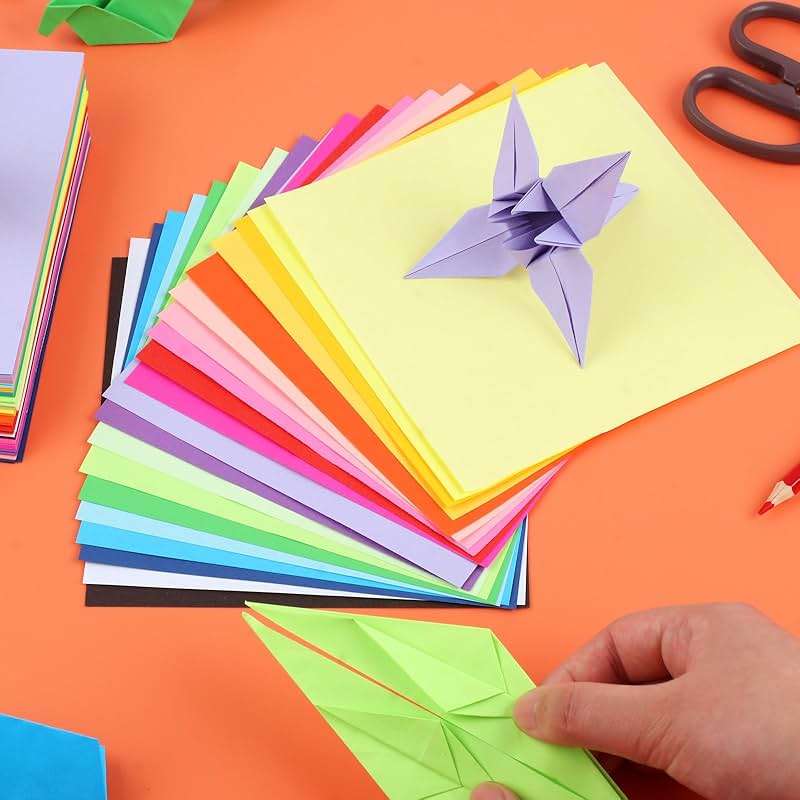 300 Sheets 6" Square Origami Paper, 20 Colors Origami Paper 6x6, Double Sided Color Origami Papers for Beginner, OrigamiPaper for Arts and Crafts - Image 3