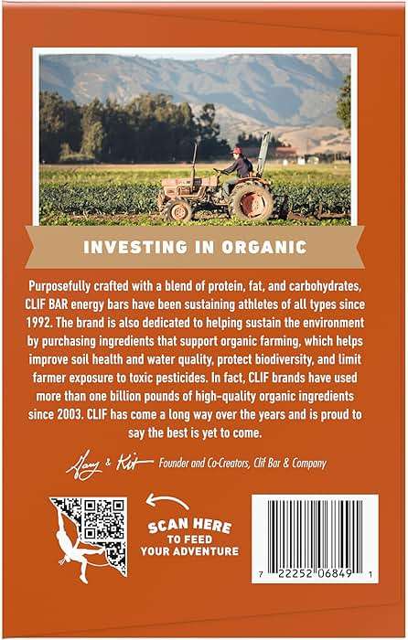 CLIF BAR - Energy Protein Bars - Crunchy Peanut Butter - Made with Organic Oats - Energy Bars - Non-GMO - (15 Pack) - Image 13