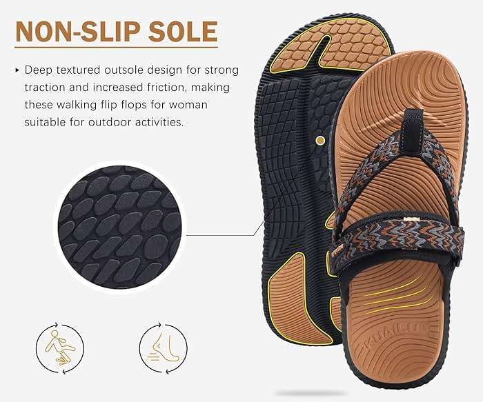KuaiLu Womens Orthopedic Flip Flops With Arch Support Adjustable Thick Athletic Cushion Recovery Walking Sandals For Woman Ladies Fashion Comfortable Flip-Flop Slides, Water Resistant & Lightweight - Image 5