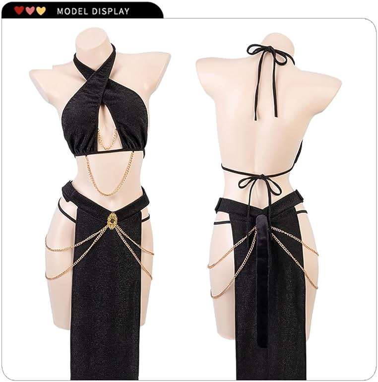 Women's Cosplay Costumes Outfit Dress Babydoll Lingerie Set - Image 3