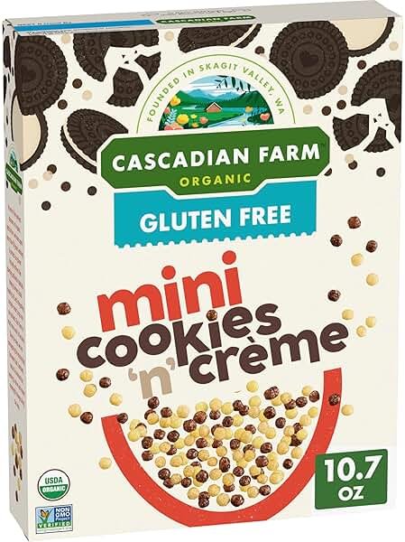 Cascadian Farm, Cereal Mini Cookies N Creme Organic, 10.7 Ounce - Product Image
