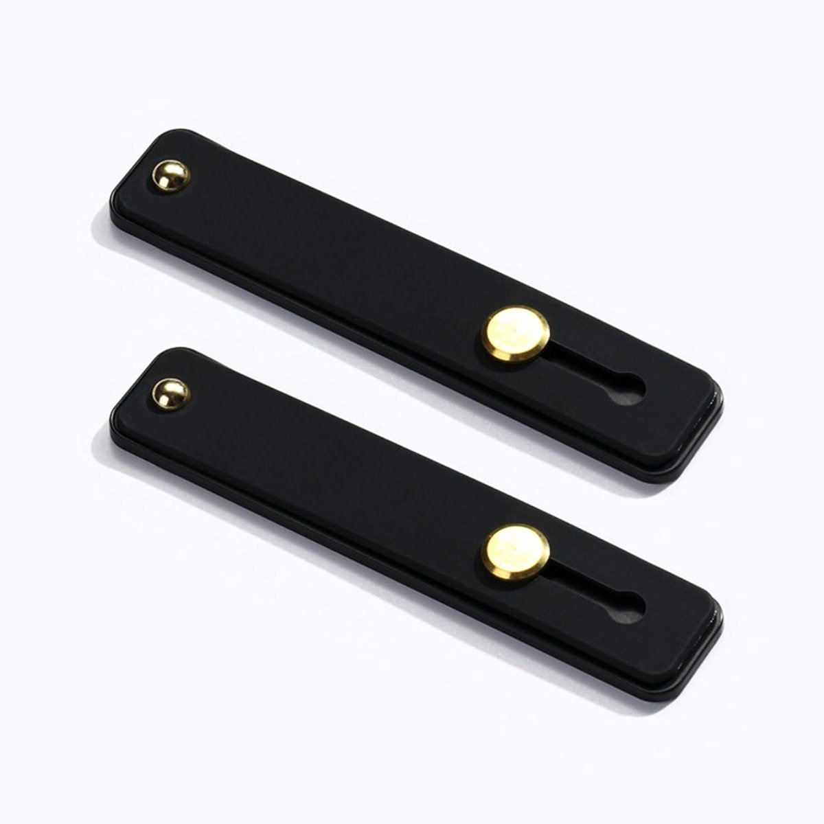 TENOC Phone Grip 2 Pieces Black Universal Sticky Finger Strap Holder for Smartphone or Cell Phone Case - Product Image