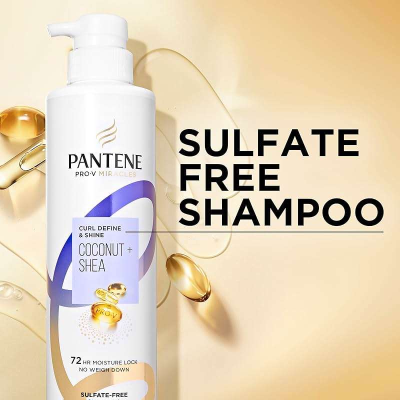 Pantene Pro-V Miracles Curl Define & Shine Coconut + Shea Sulfate-Free Shampoo 13.5 FL OZ - Image 5