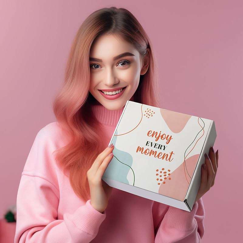 Sawysine 12 Pcs Hair Care Gift Basket for Women Pink Hair Spa Kit Include Microfiber Drying Towel Silk Bonnet Headband Brush for Birthday Wedding Gifts - Image 6
