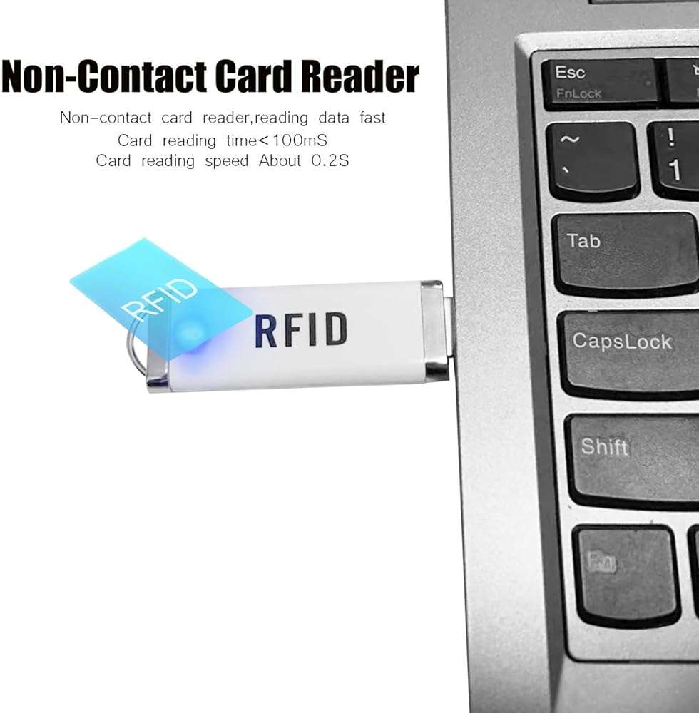 RFID Reader Mini ID IC Card Reader RFID Scanner 125KHz/13.56Mhz Card Reader Dual Frequency Reads TK4001 EM4100 ID IC NFC Card Access Control Reader USB Port - Image 2