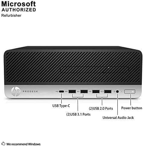 HP ProDesk 600 G3 SFF Desktop Computer with 21.5" FHD Monitor, Intel Quad Core i5-6500, 16GB DDR4, 256GB SSD, DisplayPort, Keyboard & Mouse, WiFi, BT, Windows 11 Pro (Renewed), Black - Image 3