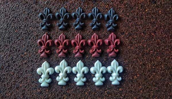 Silicone Mold Mini Fleur de Lis sets 5+5, mold for clay, mold for resin, Vintage element, Heraldic lilly overlays - Image 4