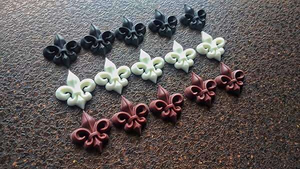 Silicone Mold Mini Fleur de Lis sets 5+5, mold for clay, mold for resin, Vintage element, Heraldic lilly overlays - Image 6