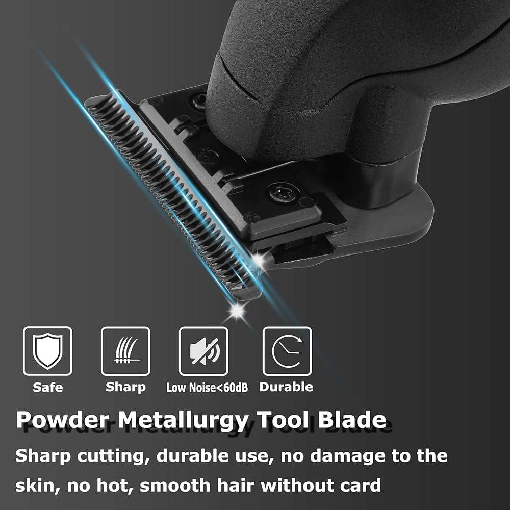 KEMEI 2293 Professional Hair/Beard Trimmer for Men Zero Gapped Hair Clippers for Barber with T Blade, Cordless Rechargeable - Image 3