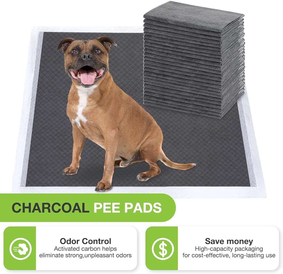 Jollywoods Disposable Dog Pee Pads, 13" x 18", 50 Counts | Odor-Control Bamboo Charcoal Fiber, Super Absorbent & Leak Proof Pet Training Pads, Quick Dry, For Dogs, Cats and Rabbits - Image 5