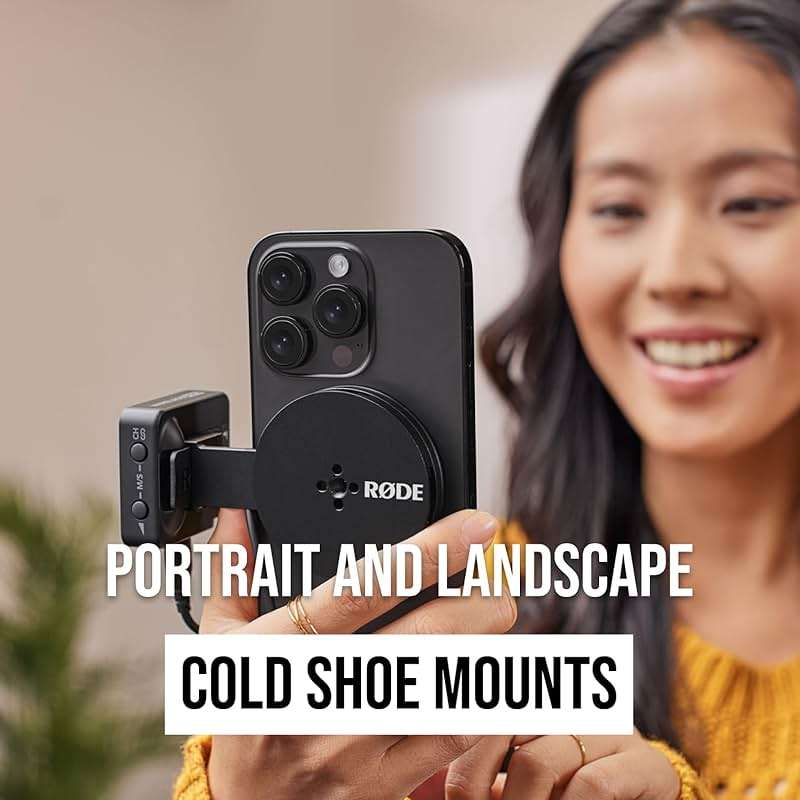 RØDE Magnetic Mount Smartphone Accessory Mount With Cold Shoe Slots and a 1/4-inch Thread (MagSafe Compatible) - Image 7