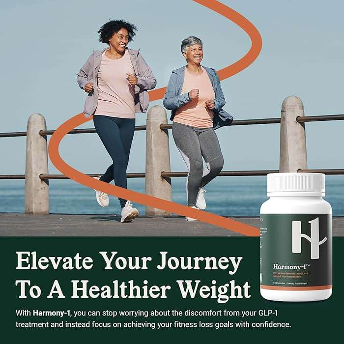 Harmony-1 Physician Formulated GLP-1 Digestive Support — Bloating, Nausea & Gut Discomfort Relief — Digestive Enzymes + Probiotics — GLP-1 Companion Supplement — 60 Capsules - Image 5