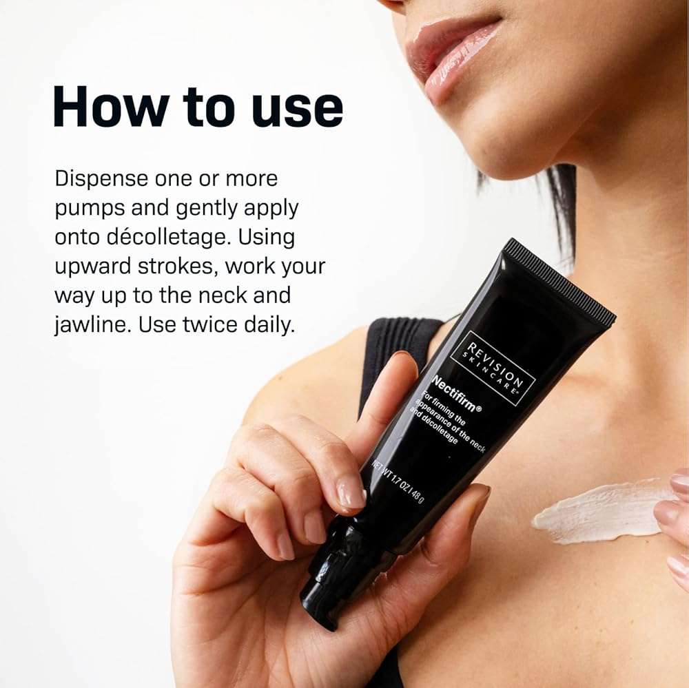 Revision Skincare Nectifirm Advanced® Neck Cream – Clinically Proven to Firm, Lift & Contour the Neck, Jawline & Décolletage, Correcting Visible Signs of Aging and Weight Loss - Image 3