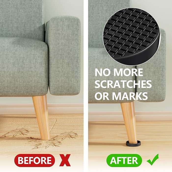 Non Slip Furniture Pads - 2" Anti Skid Caster Cups, 12PCS Round Furniture Coasters for Hardwood Floors, Anti Slide Furniture Cup Bed Couch Floor Protectors,Furniture Stoppers to Prevent Sliding(Black) - Image 4