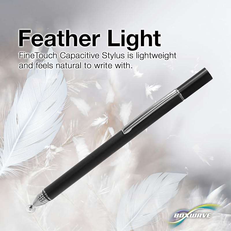 BoxWave Stylus Pen Compatible with Simbans PicassoTab X (10.1 in) - FineTouch Capacitive Stylus, Super Precise Stylus Pen - Jet Black - Image 6